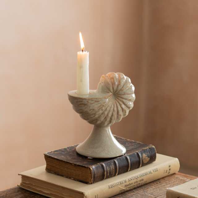 Graham and Green Single Shell Candle Holder - image 1