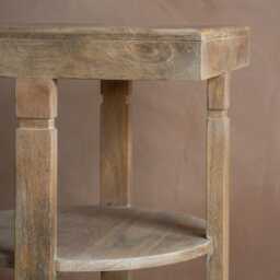 Graham and Green Estelle Natural Wooden Side Table - thumbnail 2