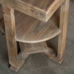 Graham and Green Estelle Natural Wooden Side Table - thumbnail 4