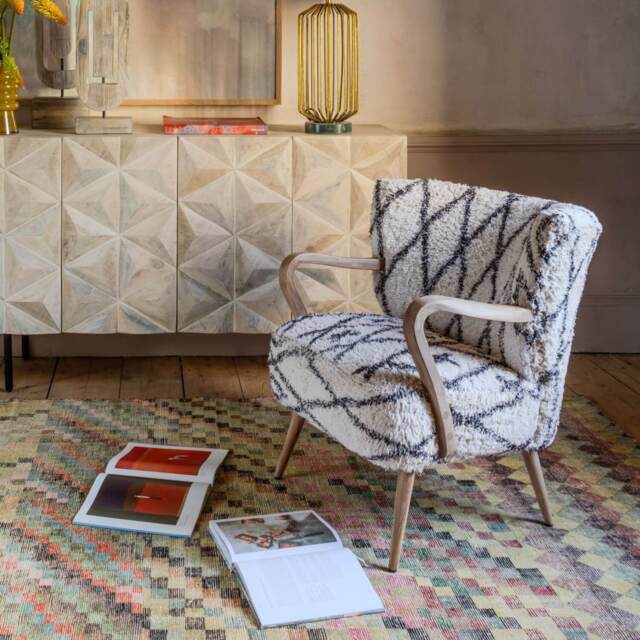 Graham and Green Mina Printed Armchair by Graham Green