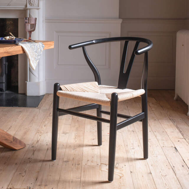 Graham and Green Black Rattan Emperor Chair - image 1