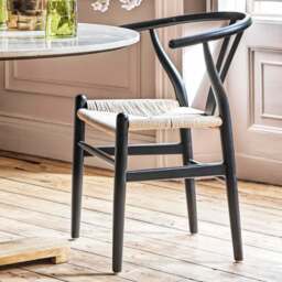 Graham and Green Black Rattan Emperor Chair - thumbnail 2