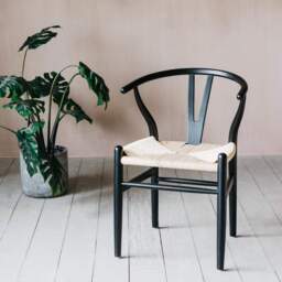 Graham and Green Black Rattan Emperor Chair - thumbnail 3