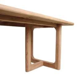 Graham and Green Noa Teak Wood Large Rectangular Outdoor Dining Table - thumbnail 3