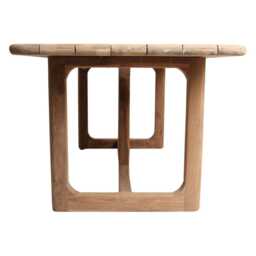 Graham and Green Noa Teak Wood Large Rectangular Outdoor Dining Table - thumbnail 2
