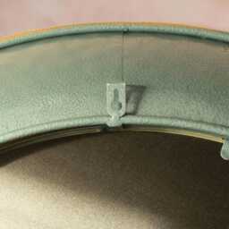 Graham and Green Large Round Teal Mirror - thumbnail 3