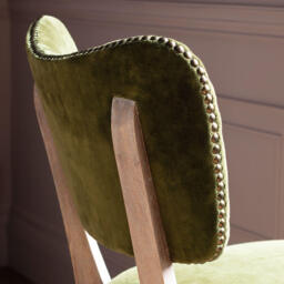 Graham and Green Olive Velvet Upholstered Dining Chair - thumbnail 5