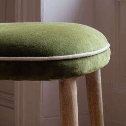 Graham and Green Olive Velvet Upholstered Dining Chair - thumbnail 4