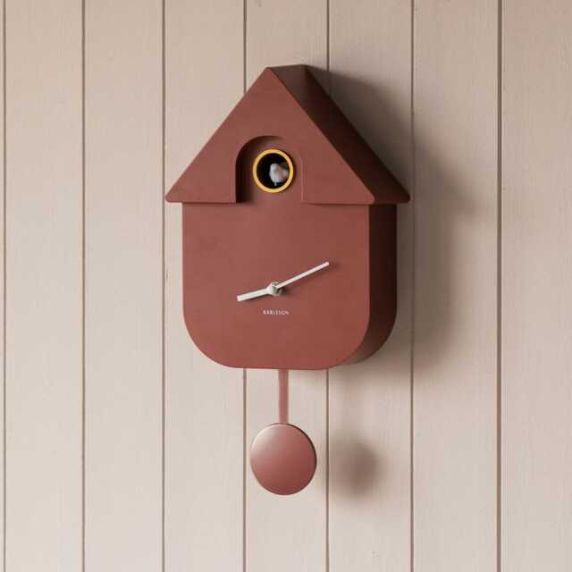 Red Cuckoo Wall Clock - image 1