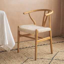 Graham and Green Natural Wool Emperor Chair - thumbnail 2