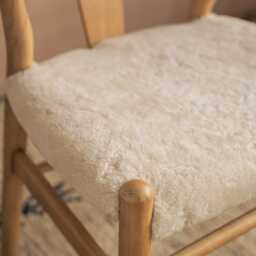 Graham and Green Natural Wool Emperor Chair - thumbnail 6