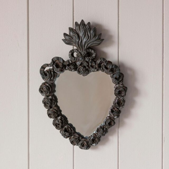 Graham and Green Ex-Voto Dark Heart Wall Mirror - image 1