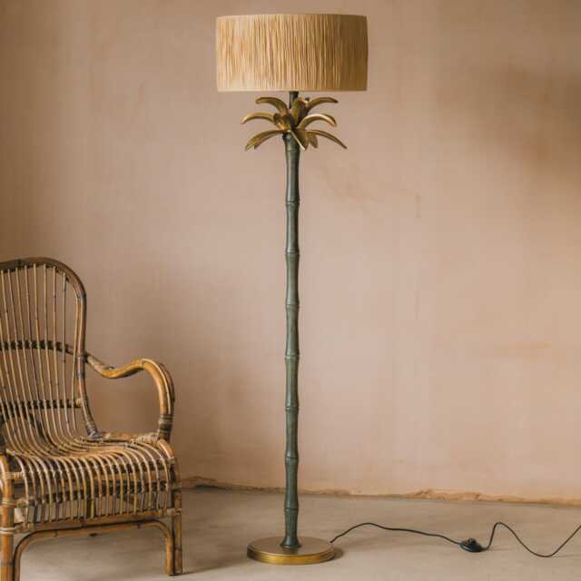 Graham and Green Dark Palm Tree Floor Lamp - image 1