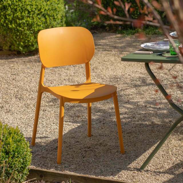 Graham and Green Sully Ochre Dining Chair - image 1