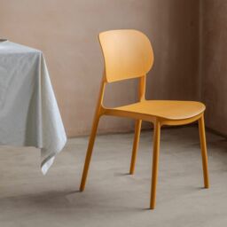 Graham and Green Sully Ochre Dining Chair - thumbnail 3