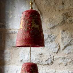 Graham and Green Folk Bell Christmas Garland - thumbnail 3