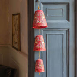 Graham and Green Folk Bell Christmas Garland - thumbnail 2