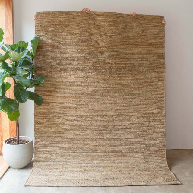 Graham and Green Yaro Natural Woven Hemp Rug 170 x 240cm - image 1