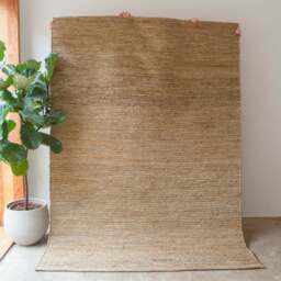 Graham and Green Yaro Natural Woven Hemp Rug 170 x 240cm