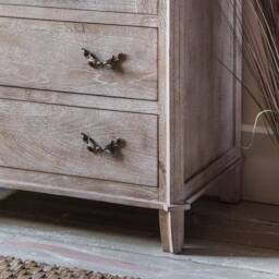 Graham and Green Chantilly Whitewashed Wardrobe - thumbnail 2