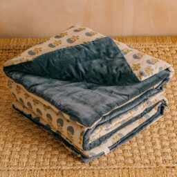 Graham and Green Asta Hand-Block Printed Day Bed Mattress - thumbnail 2