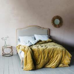 Graham and Green Alora Natural Linen Super King Size Bed - thumbnail 3