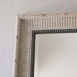 Graham and Green Grey Bevelled Wooden Mirror - thumbnail 2
