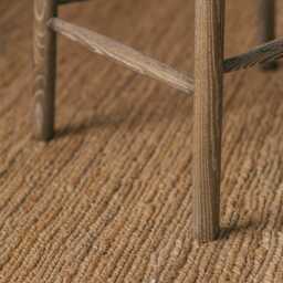 Graham and Green Rigby Moss Green Velvet Kitchen Stool with Natural Legs - thumbnail 4