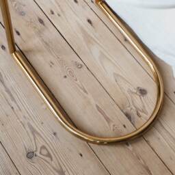 Graham and Green Axton White Marble Side Table - thumbnail 3