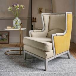 Graham and Green Axton White Marble Side Table - thumbnail 5