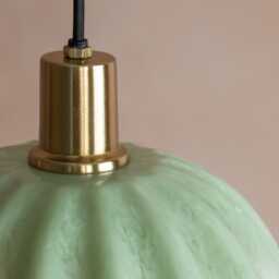 Graham and Green Green Fluted Ceiling Light - thumbnail 3