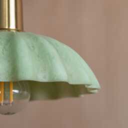 Graham and Green Green Fluted Ceiling Light - thumbnail 2