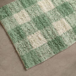 Graham and Green Green Gingham Tufted Bath Mat - thumbnail 3