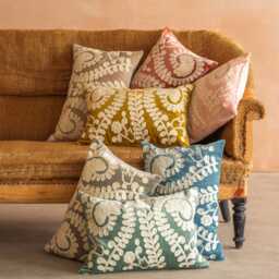 Graham and Green Lucia Pale Sage Velvet Rectangular Cushion - thumbnail 1