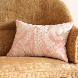 Graham and Green Lucia Pale Sage Velvet Rectangular Cushion - thumbnail 4