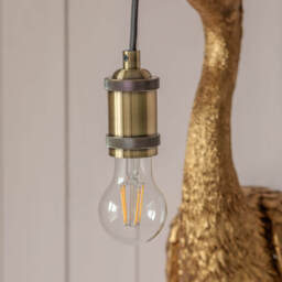 Graham and Green Cleo Crane Bronze Wall Light - thumbnail 4