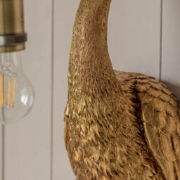 Graham and Green Cleo Crane Bronze Wall Light - thumbnail 3