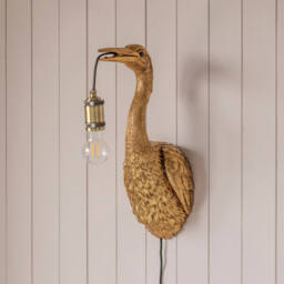Graham and Green Cleo Crane Bronze Wall Light - thumbnail 2
