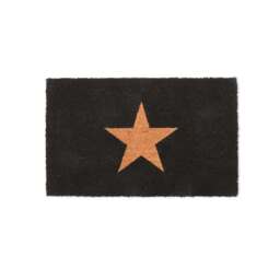 Graham and Green Large Charcoal Star Doormat - thumbnail 3