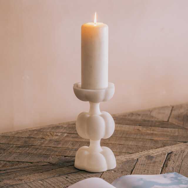 Graham and Green Tall Sphere Pillar Candle Holder - image 1