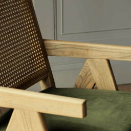 Graham and Green Moss Green Aubrey Armchair - thumbnail 4