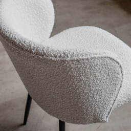 Graham and Green Set of Two Benji Boucle Dining Chairs - thumbnail 4