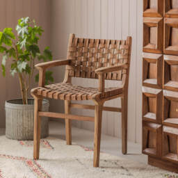 Graham and Green Ivan Leather Armchair - thumbnail 2
