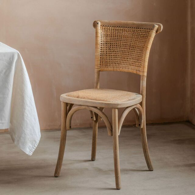 Graham and Green Lucien Wicker Dining Chair - image 1