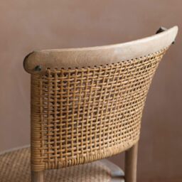Graham and Green Lucien Wicker Dining Chair - thumbnail 3