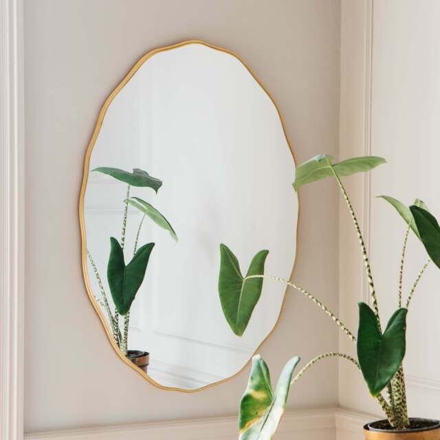 Graham and Green Matilda Oval Gold Mirror - image 1