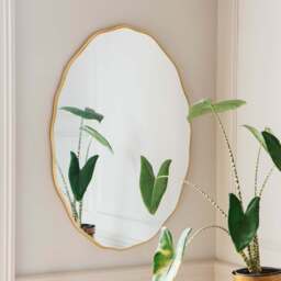 Graham and Green Matilda Oval Gold Mirror