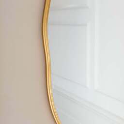 Graham and Green Matilda Oval Gold Mirror - thumbnail 2