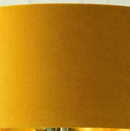 Graham and Green 10 inch Maize Velvet Lamp Shade - thumbnail 3