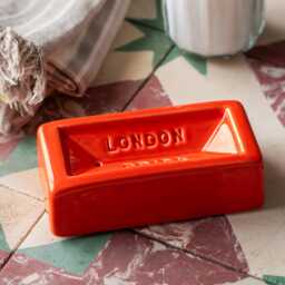 Graham and Green Orange London Brick Soap Dish - thumbnail 2